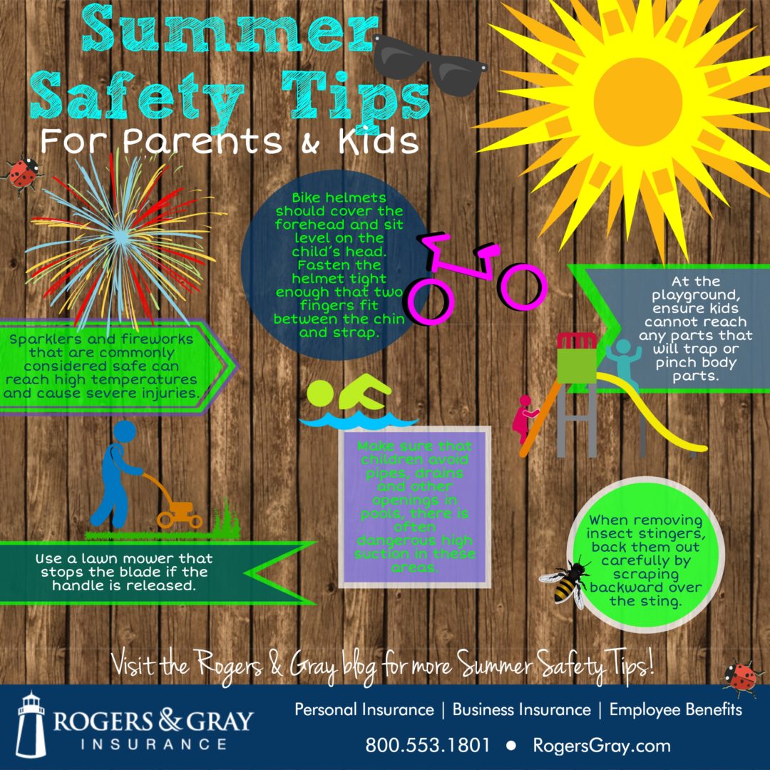 Summer Safety Tips For Families Infographic RogersGray